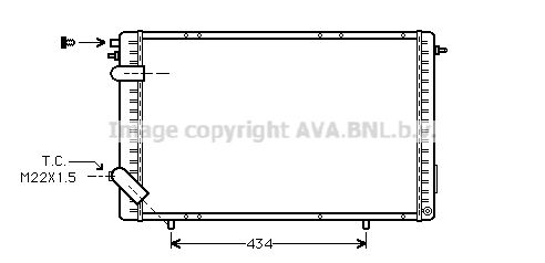 AVA QUALITY COOLING radiatorius, variklio aušinimas RTA2172